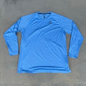 Jordan Long Sleeve Performance Shirt Blue XXL Men Athletic Training Gym